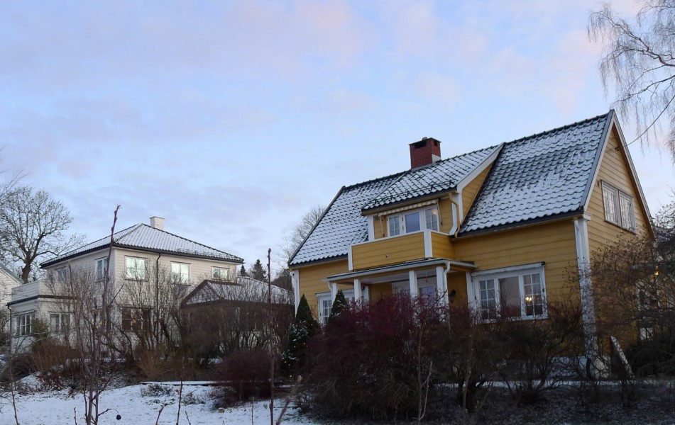 IKKE LIKT: To nabohus kan ha helt ulik mengde radon i inneluften. 