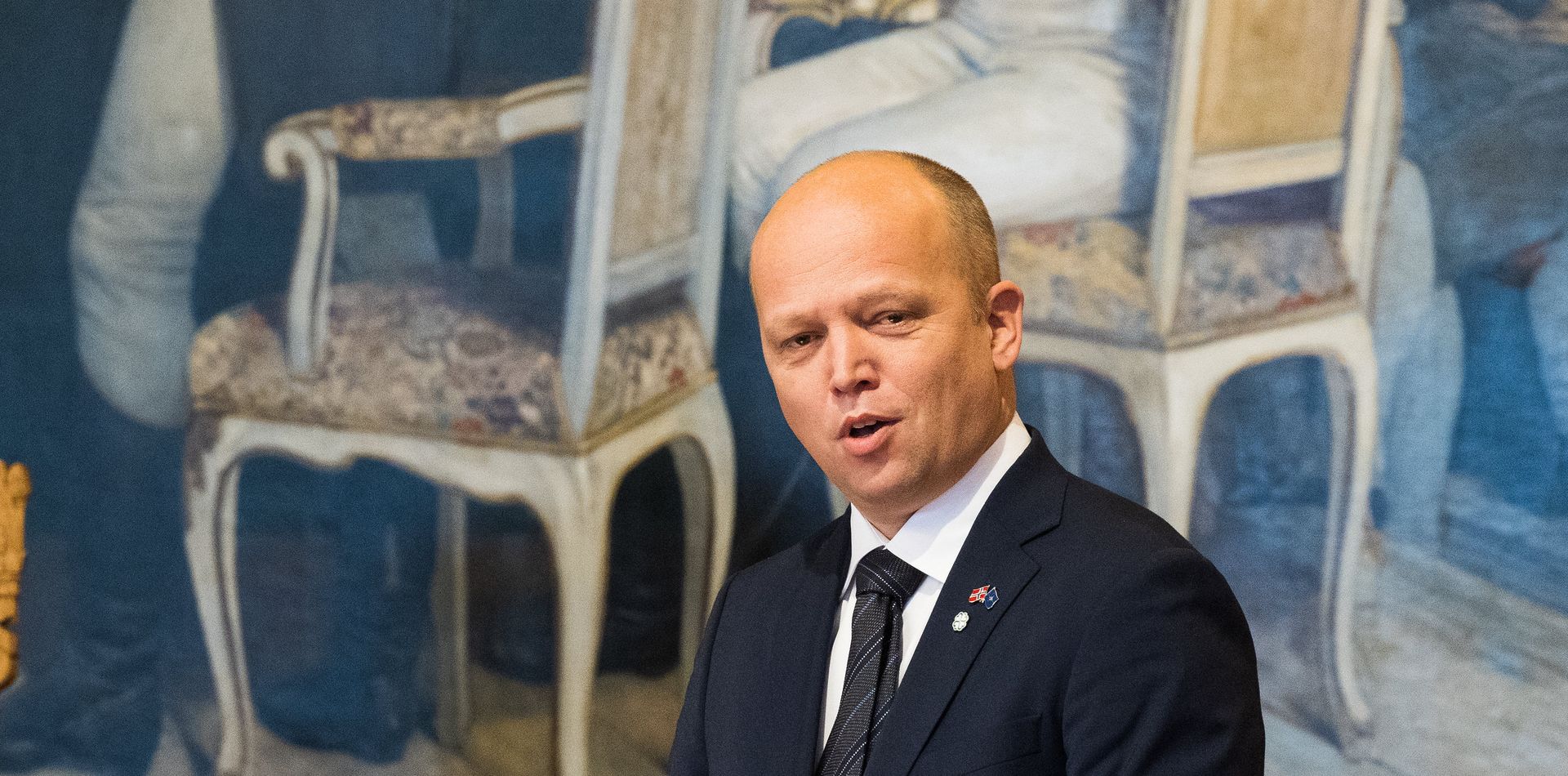  Finansminister Trygve Slagsvold Vedum la frem regjeringens forslag til statsbudsjett 