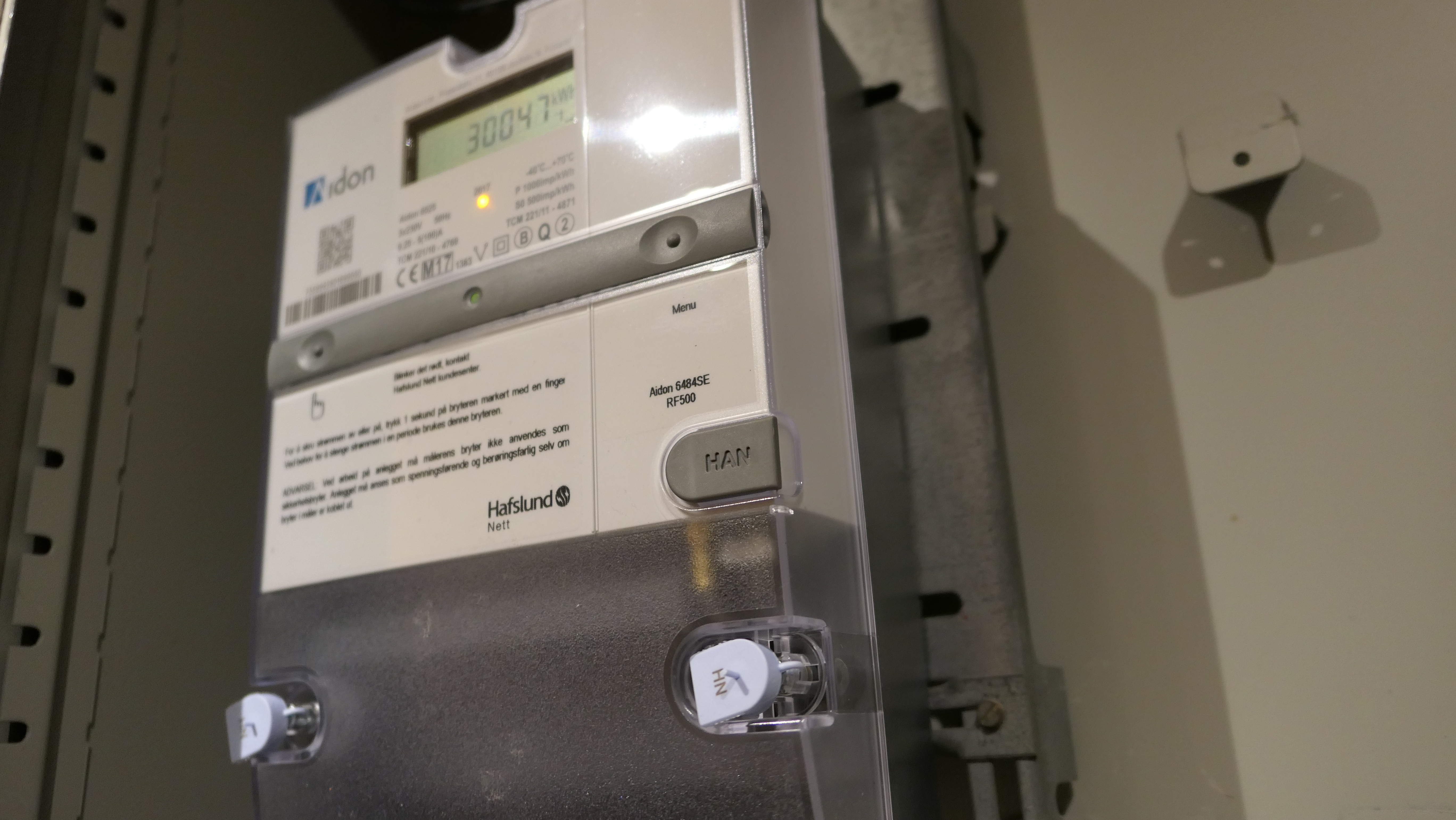 AMS-måler med Han-port.