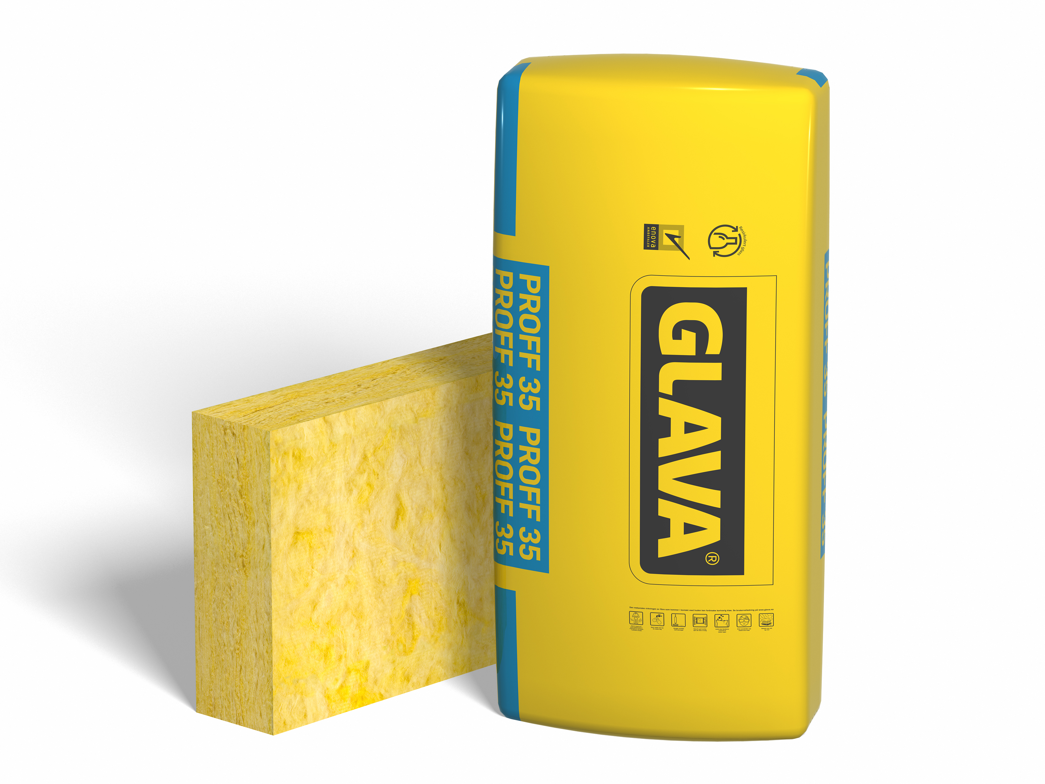 ISOLASJON: Det hjelper ikke med gode varmekilder hvis isoleringen er dårlig. Foto: Glava