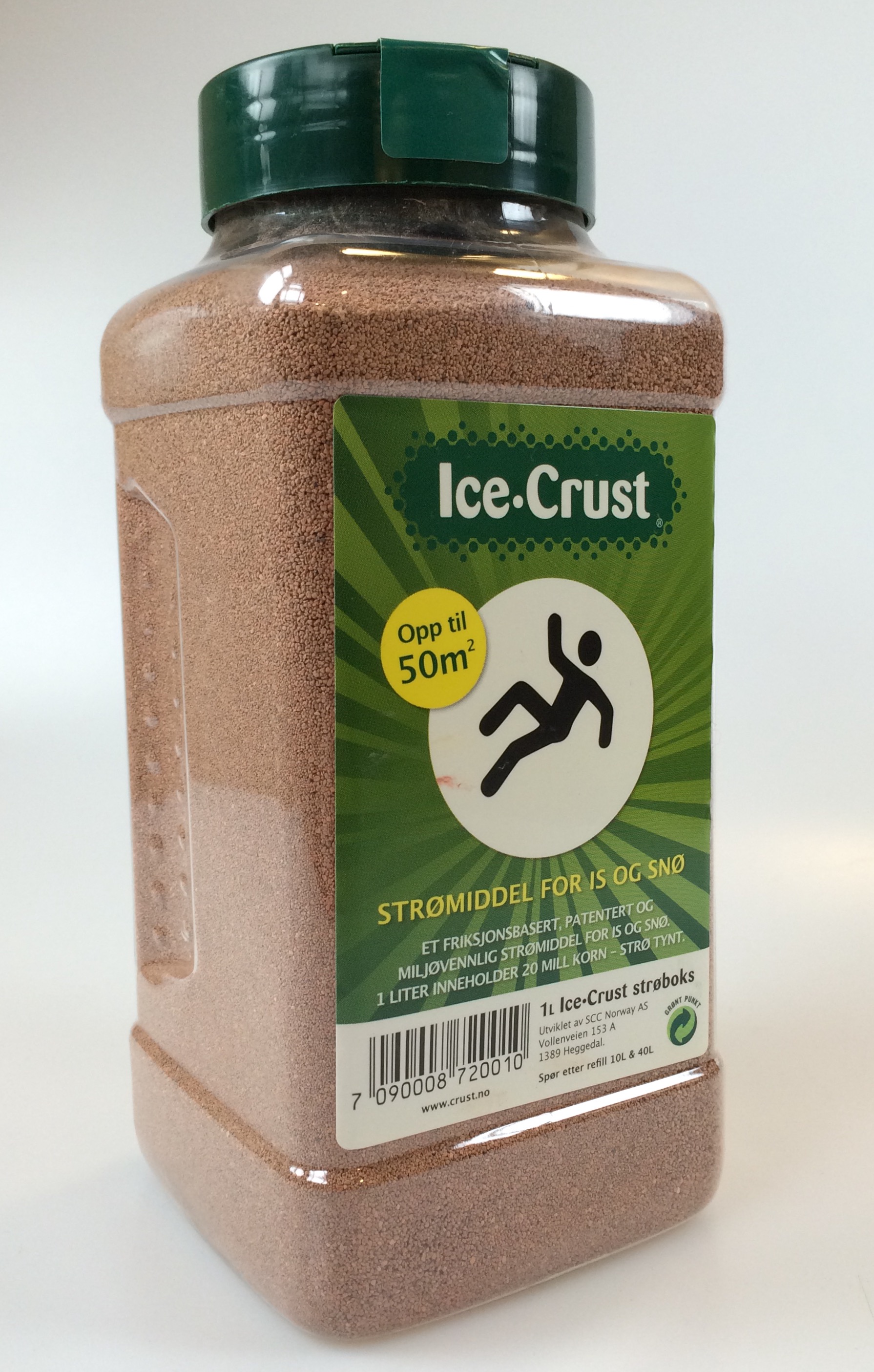 En boks med Ice-Crust skal dekke 50m2. Foto: Nina Granlund S&aelig;ther