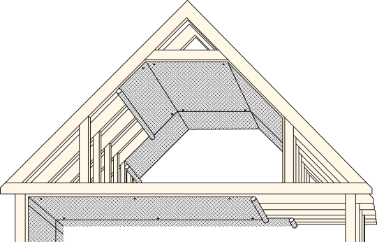 LOFT: Nå får du veiledning til hvordan du kan bygge ut loftet. Illustrasjon: SINTEF.